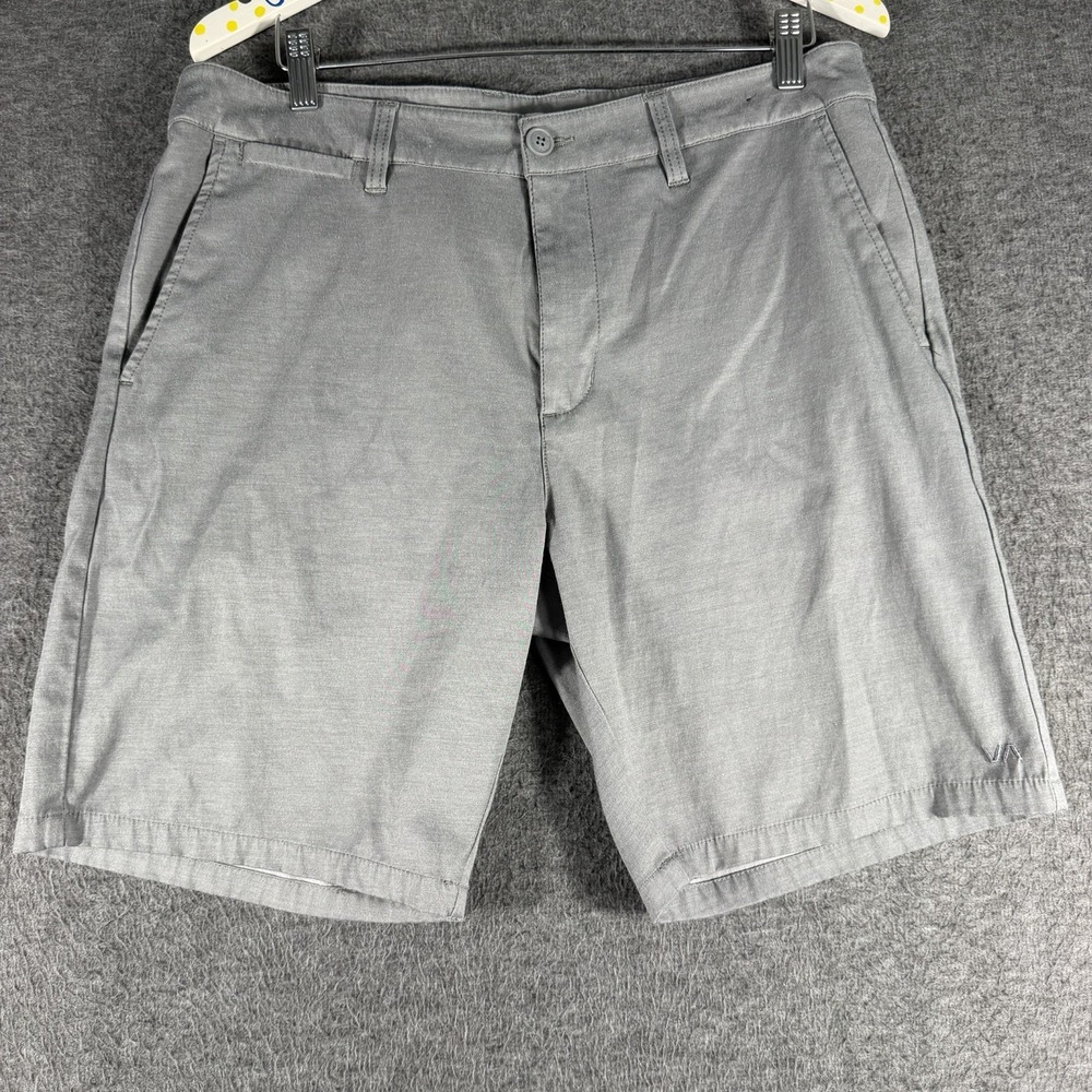 RVCA Hybrid Shorts Mens Size 34 Gray Golf Outdoor Pockets